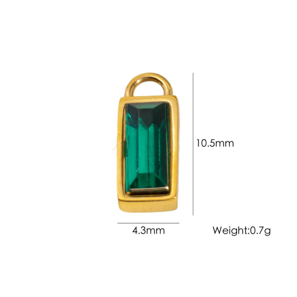 Wholesale Stainless Steel Pendant With Oil Dripping Coconut Tree Pattern Electroplated For Necklace And Bracelet