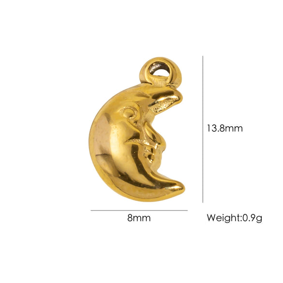 Wholesale Stainless Steel Pendant With Oil Dripping Coconut Tree Pattern Electroplated For Necklace And Bracelet