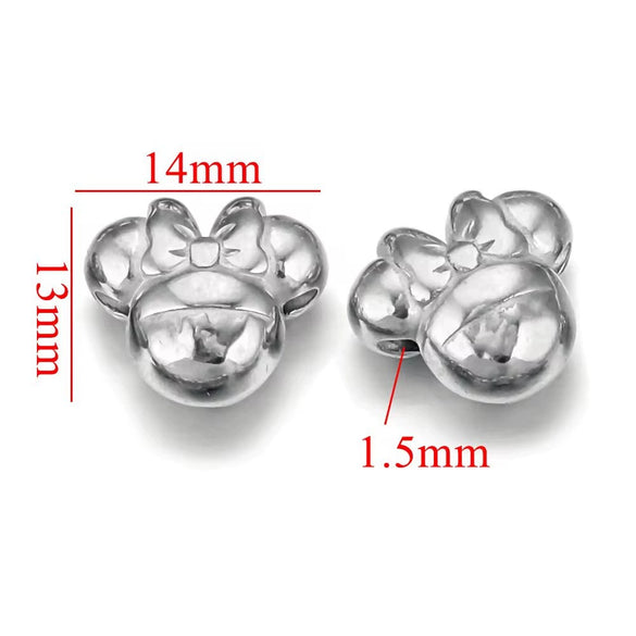 Wholesale Stainless Steel Perforated Round Baroque Style Totem Pattern 18K Gold Plated Spacer Beads For Diy Pendant Necklace And Bracelet Jewelry