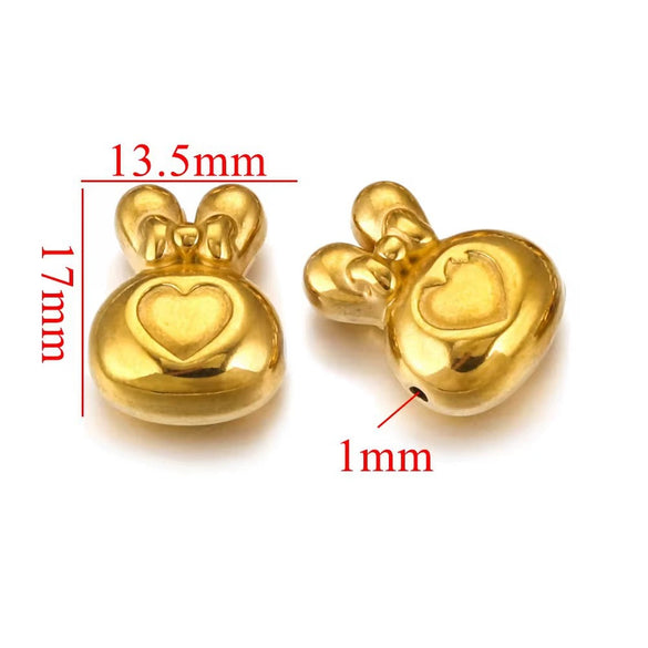 Wholesale Stainless Steel Perforated Round Baroque Style Totem Pattern 18K Gold Plated Spacer Beads For Diy Pendant Necklace And Bracelet Jewelry