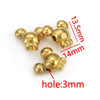 Wholesale Stainless Steel Perforated Round Baroque Style Totem Pattern 18K Gold Plated Spacer Beads For Diy Pendant Necklace And Bracelet Jewelry