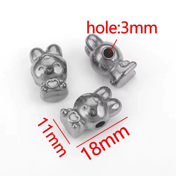 Wholesale Stainless Steel Perforated Round Baroque Style Totem Pattern 18K Gold Plated Spacer Beads For Diy Pendant Necklace And Bracelet Jewelry