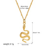 Wholesale Stainless Steel Personality Animal Zodiac Golden Snake Liquid Earrings With Electroplating