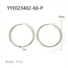 Wholesale Stainless Steel Plain Hoop Earrings For Women Geometric Style 18K Gold Plated Vacuum Real Gold Electroplated In Pvd Furnace