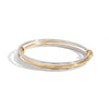 Wholesale Stainless Steel Plain Ring Bracelet For Women Geometric Style With Electroplating