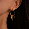 Wholesale Stainless Steel Plated Gold Geometric Drop Shape Earrings For Women