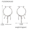 Wholesale Stainless Steel Plated Gold Geometric Drop Shape Earrings For Women