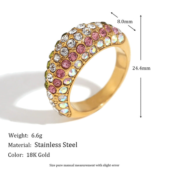 Wholesale Stainless Steel Plated 18K Gold Geometry Style Retro Elegant Women's Bracelet With Irregular Arc Face