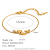 Wholesale Stainless Steel Plated 18K Gold Imitation Pearl Mermaid Pendant Necklace And Bracelet For Women With Geometric Design And Electroplating Process