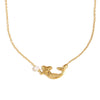 Wholesale Stainless Steel Plated 18K Gold Imitation Pearl Mermaid Pendant Necklace And Bracelet For Women With Geometric Design And Electroplating Process