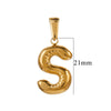 Wholesale Stainless Steel Plated Real Gold Balloon Glossy Eight Eyes Geometric Pendants Necklace For Women