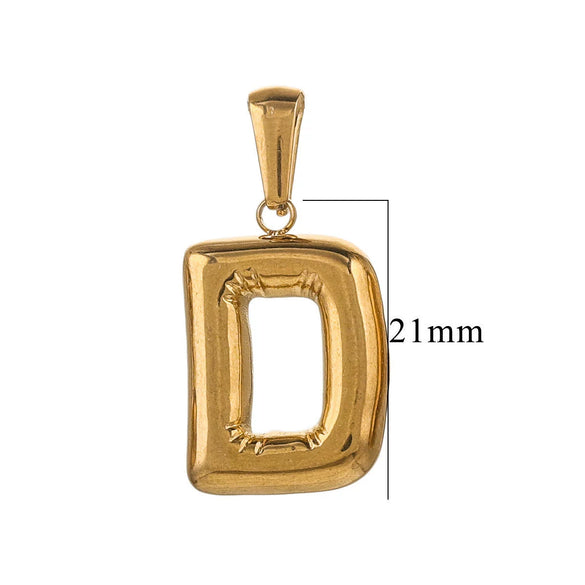 Wholesale Stainless Steel Plated Real Gold Balloon Glossy Eight Eyes Geometric Pendants Necklace For Women