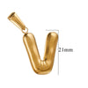 Wholesale Stainless Steel Plated Real Gold Balloon Glossy Eight Eyes Geometric Pendants Necklace For Women