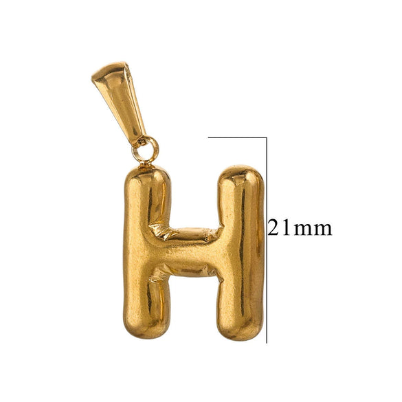 Wholesale Stainless Steel Plated Real Gold Balloon Glossy Eight Eyes Geometric Pendants Necklace For Women