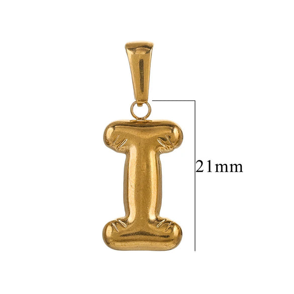 Wholesale Stainless Steel Plated Real Gold Balloon Glossy Eight Eyes Geometric Pendants Necklace For Women