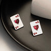 Wholesale Stainless Steel Playing Card Geometric Style Electroplated Unisex Necklace Pendant