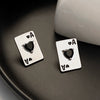 Wholesale Stainless Steel Playing Card Geometric Style Electroplated Unisex Necklace Pendant