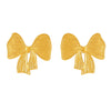 Wholesale Stainless Steel Pvd Electroplated Geometric Bow Tie Earrings For Women Color Resistant And Allergyfree Minimalist Style