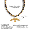 Wholesale Stainless Steel Pvd Furnace Vacuum Real Gold Plated Scarf Necklace Pendant With Heart Geometric Animal Zodiac Shapes For Women