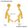 Wholesale Stainless Steel Pvd Gold Plated Irregular Niche Style Electroplated Earrings For Women
