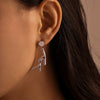 Wholesale Stainless Steel Pvd Gold Plated Irregular Niche Style Electroplated Earrings For Women