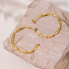 Wholesale Stainless Steel Pvd Plated C Shaped And U Shaped Geometric Circle Earrings For Women