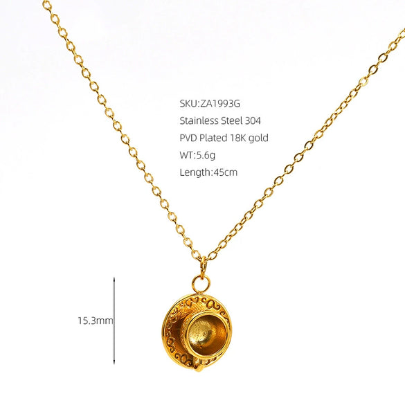 Wholesale Stainless Steel Real Gold Plated Cartoon Characters Pendant Hammer Cross Chain For Children Teenagers Women Adults Couples And Best Friends