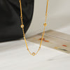 Wholesale Stainless Steel Real Gold Plated Geometric Necklace For Women