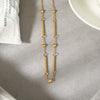 Wholesale Stainless Steel Real Gold Plated Geometric Necklace For Women