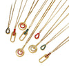 Wholesale Stainless Steel Real Gold Plated Ushaped Heart Pendant Necklace For Women