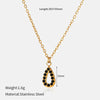 Wholesale Stainless Steel Real Gold Plated Ushaped Heart Pendant Necklace For Women