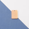 Wholesale Stainless Steel Rectangular Inner Hole Mirror Laser Pendant Jewelry Accessories