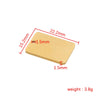 Wholesale Stainless Steel Rectangular Inner Hole Mirror Laser Pendant Jewelry Accessories