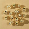 Wholesale Stainless Steel Retaining Beads For Necklace And Bracelet Large Hole Design Electroplating Process Retro Style Handmade