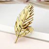 Wholesale Stainless Steel Retro Allmatch Hollow Ring With Plant Flowers Pattern And Electroplating Treatment