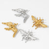 Wholesale Stainless Steel Retro Animal Peace Dove Bee Brooch With Electroplating Design