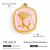 Wholesale Stainless Steel Retro Animal Style Geometric Butterfly Pendant Jewelry Accessories With Electroplating And Return Pattern