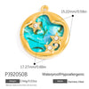 Wholesale Stainless Steel Retro Animal Style Geometric Butterfly Pendant Jewelry Accessories With Electroplating And Return Pattern