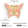 Wholesale Stainless Steel Retro Animal Style Geometric Butterfly Pendant Jewelry Accessories With Electroplating And Return Pattern