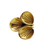 Wholesale Stainless Steel Retro Creative Trumpet Flower Ring With Electroplating For Women