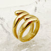 Wholesale Stainless Steel Retro Cross Fourlayer Women's Ring With Electroplating