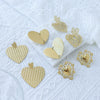 Wholesale Stainless Steel Retro Geometric Asymmetric Love Hollow Stitching Heart Shape Electroplating Women's Earrings