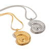 Wholesale Stainless Steel Retro Natural Geometric Snake Chain Conch Accessories Necklace Electroplated Nonfading Jewelry For Women