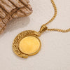 Wholesale Stainless Steel Retro Rotating Base Moon Circle Pendant Jewelry Accessories With Electroplating Treatment