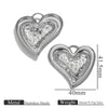 Wholesale Stainless Steel Retro Style Embossed Texture Gold Pendant Set With Flower Heart Fanshaped And Leaf Shapes Electroplated Diy Jewelry Accessories