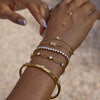Wholesale Stainless Steel Rhinestone Buckle Bracelet For Women Geometric Shape Electroplated Light Luxury High End Jewelry
