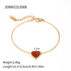 Wholesale Stainless Steel Rhinestone Buckle Bracelet For Women Geometric Shape Electroplated Light Luxury High End Jewelry