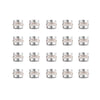 Wholesale Stainless Steel Rhinestone Cylindrical Beads Jewelry For Diy Bracelet And Necklace Trendy Style With Diamond Pattern And Epoxy Process
