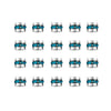 Wholesale Stainless Steel Rhinestone Cylindrical Beads Jewelry For Diy Bracelet And Necklace Trendy Style With Diamond Pattern And Epoxy Process