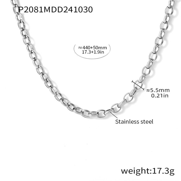 Wholesale 316L Stainless Steel Rhinestone Donut Jewelry Set With Electroplating Earrings And Necklaces For Women In Fashion And Geometric Style